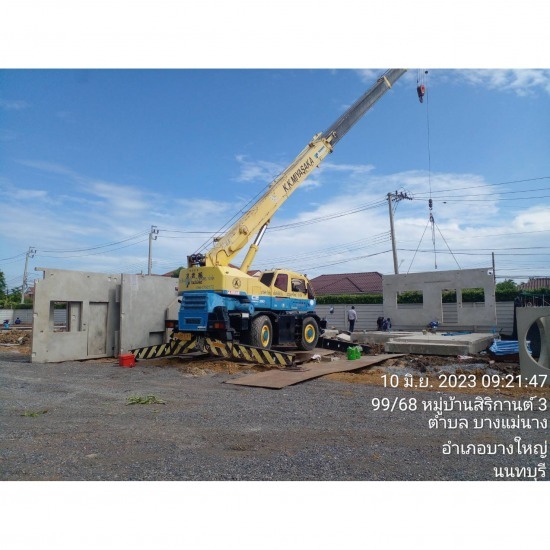 Getting precast installed Precast installation  precast precast wall installation  Precast contractor  Precast Pathum Thani factory  precast wall installation  Installation of precast Pathum Thani  Installation of precast 
