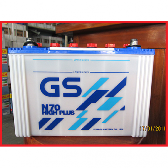 แบตเตอรี่ - GS แบตเตอรี่   แบต   แบตเตอรี่รถยนต์   Battery   แบตเตอรี่แห้ง   แบตแห้ง 