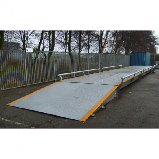 แท่นชั่งรถบรรทุกแบบโครงเหล็ก เคลื่อนย้ายได้ แท่นชั่งรถบรรทุกแบบโครงเหล็ก  แท่นชั่งรถบรรทุกแบบเคลื่อนย้ายได้ 