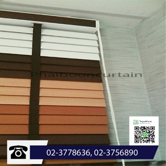 จำหน่ายและติดตั้งมู่ลี่ไม้ - Paiboon Curtain Co., Ltd.