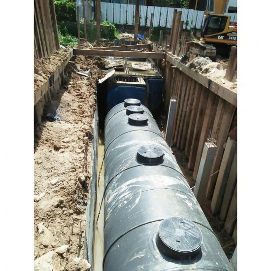 Installing the Phuket Waste Water Treatment Tank Installing the Phuket Waste Water Treatment Tank 