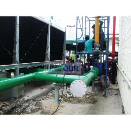 Factory Water Piping System Industrial plumbing system  Factory water pipeline installation 