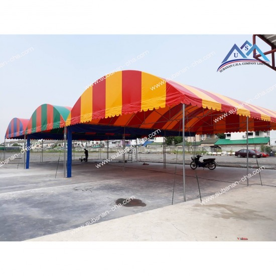 เต็นท์ผ้าใบทรงโค้ง รังสิต ปทุมธานี เต๊นท์ผ้าใบทรงโค้ง รังสิต ปทุมธานี 