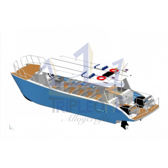 Double Bullet Aluminium Boat  Boat  Bullet  Bullet Boat  Catamaran  Catamaran Boat 