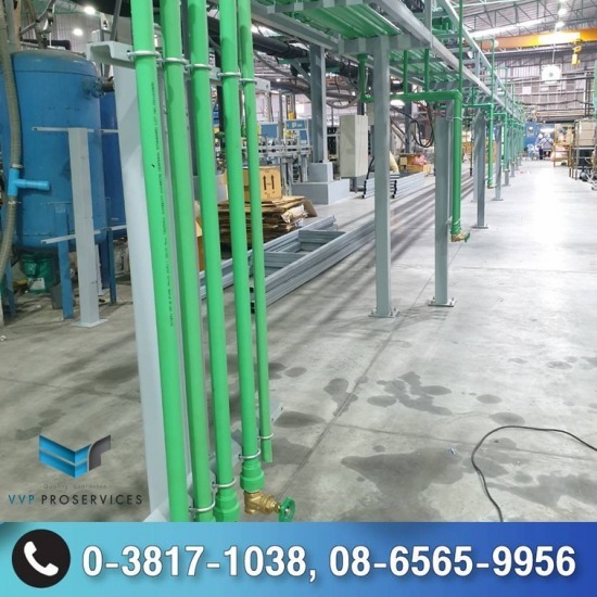 งานเปลี่ยนท่อ Cooling โรงงาน - รับแก้ไข ออกแบบติดตั้งวางท่อสำหรับอุตสาหกรรม วีวีพี โปรเซอวิสเซส