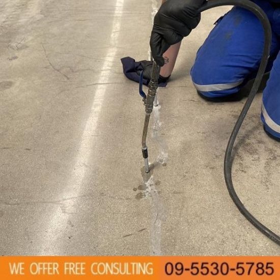 แก้ไขพื้นคอนกรีตทรุด ชลบุรี