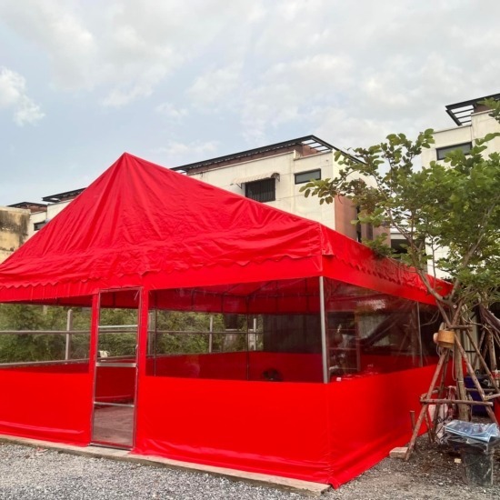รับผลิตเต็นท์แดงเกาหลี - เต็นท์ผ้าใบราคาถูก สังเวียนเต็นท์ผ้าใบ