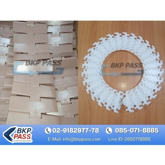 สายพานพลาสติกท็อปเชน (Plastic Modular & Topchain) - สายพานพลาสติกและอะไหล่ระบบลำเลียง - bkppass