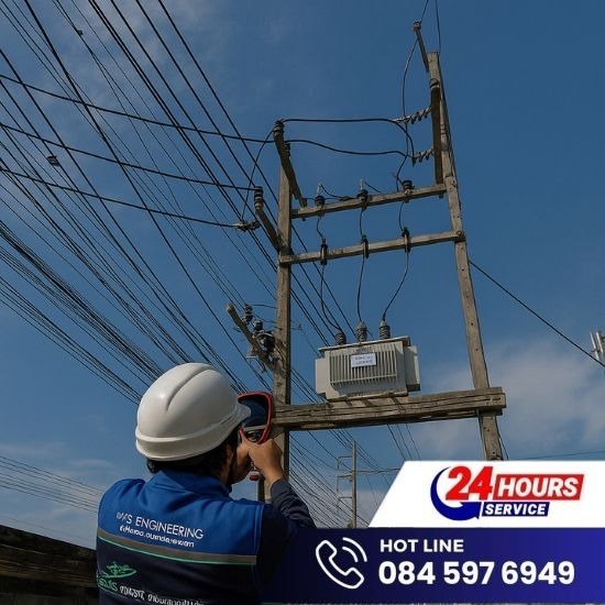 บริษัทรับตรวจสอบระบบไฟฟ้า - พี เอส เอ็นจิเนียริ่ง - ตรวจสอบระบบไฟฟ้าภายนอกอาคาร