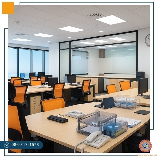 รับตกแต่งภายในสำนักงาน (Office Interior Design) - บริษัทรับออกแบบ ตกแต่งภายใน - อรุณรุ่ง อินทีเรีย