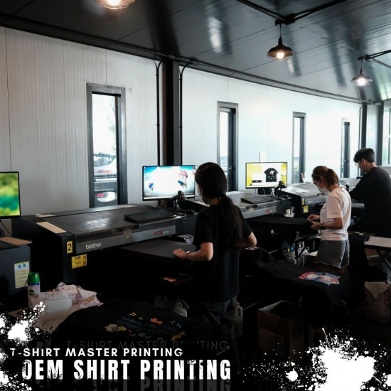 โรงงานผลิตเสื้อยืด cotton 100 - โรงงานผลิตเสื้อยืดพร้อมสกรีน DTG และ DFT ตามแบบ