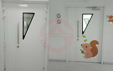 ติดตั้งประตูงานโรงพยาบาล