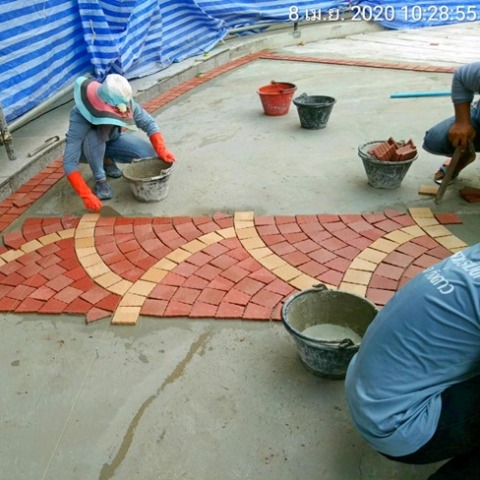 รับงานปูพื้นกระเบื้อง