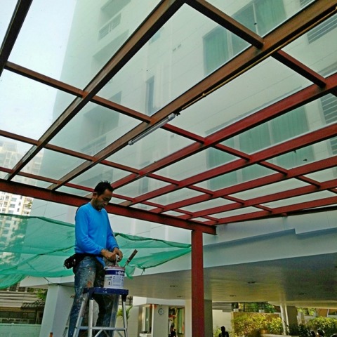 รับเหมาทาสีน้ำมันโครงเหล็ก