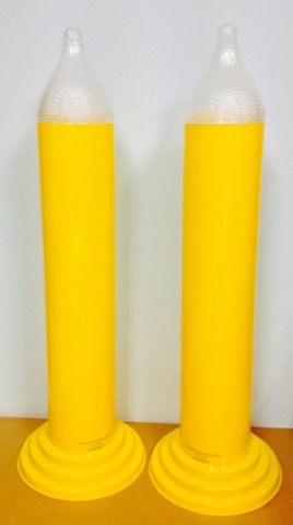 เทียนพรรษา สีเหลือง ขนาดใหญ่ พร้อมหลอดไฟ
