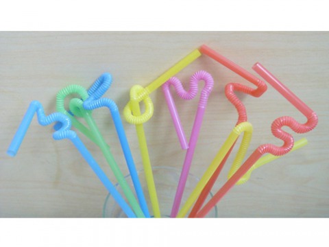 หลอดพลาสติกปลายงอ