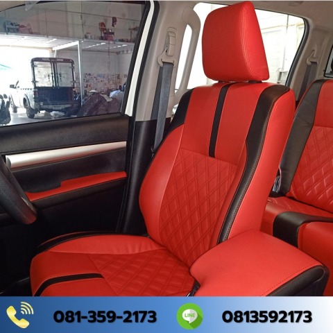 เบาะหนังแท้สีแดง