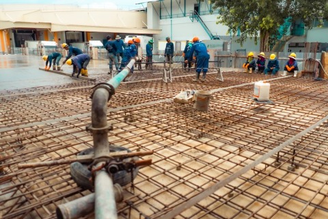 คอนกรีตยิงปั๊มอัดกำลังสูง