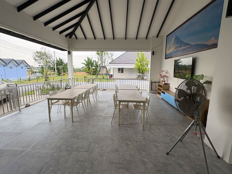 ลานสันทนาการเพื่อทำกิจกรรมการดูแลผู้ป่วย