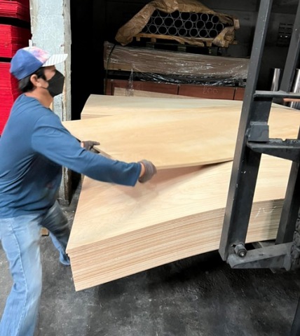 บานประตูไม้อัดยาง