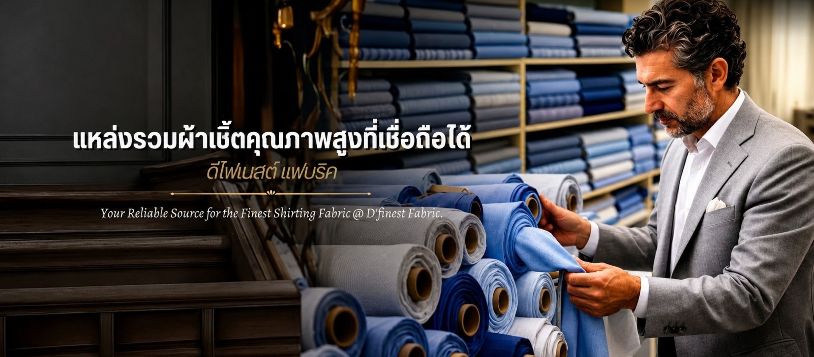 โรงงานผลิตและจำหน่ายผ้าตัดเสื้อเชิ้ต