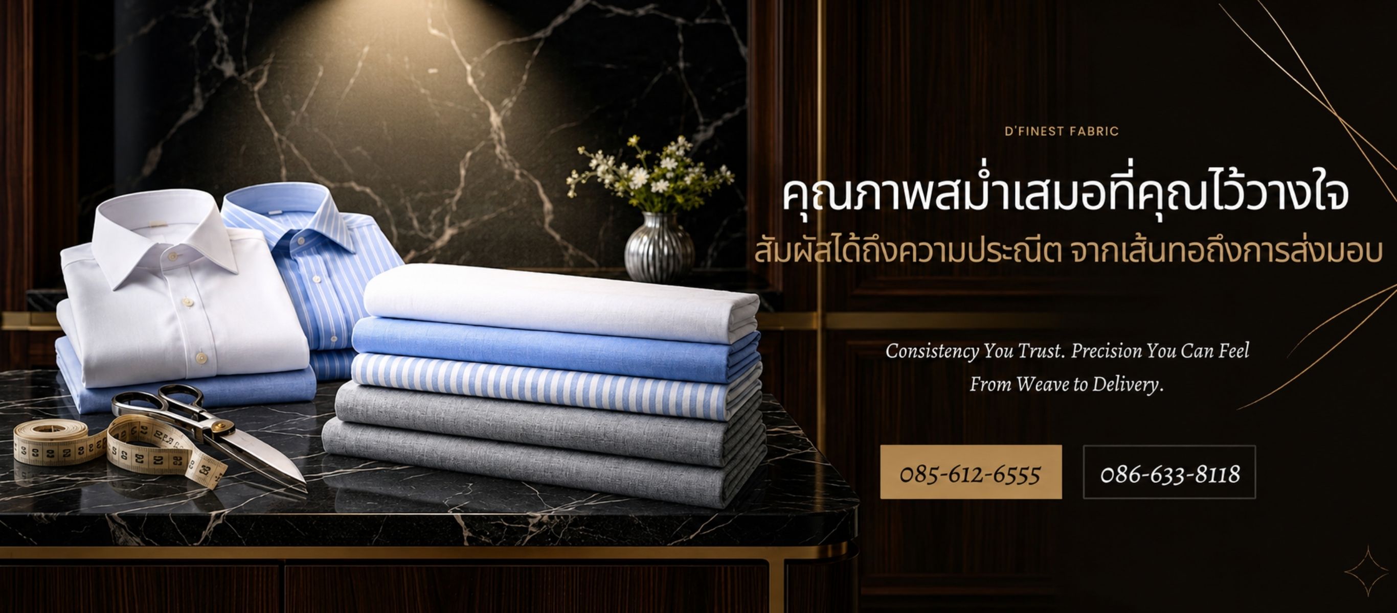 จำหน่ายผ้าตัดเสื้อเชิ้ต