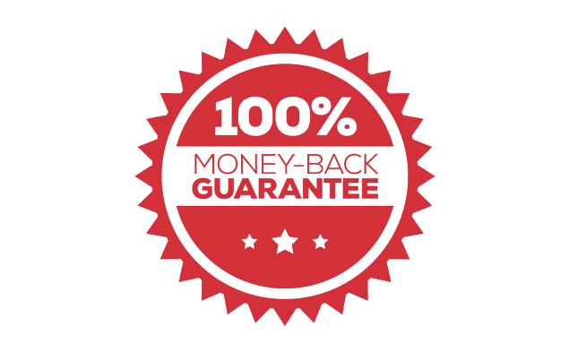 money back 100% guaranteed
