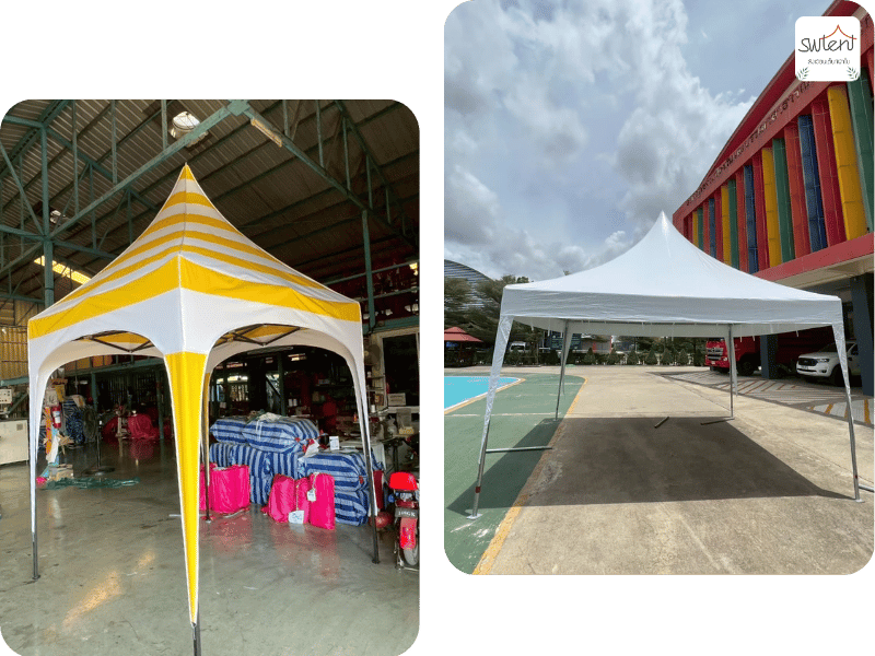 รับสั่งทำเต็นท์ผ้าใบตั้งแต่ 1 หลังขึ้นไป