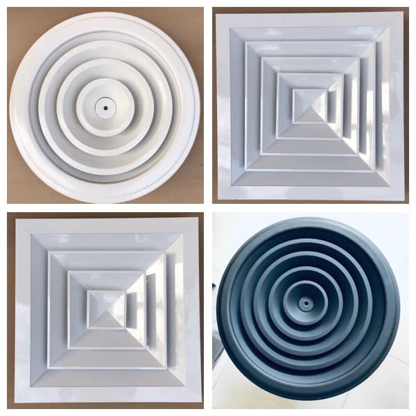 ขายส่งหน้ากากแอร์ทรงสี่เหลี่ยมจตุรัส