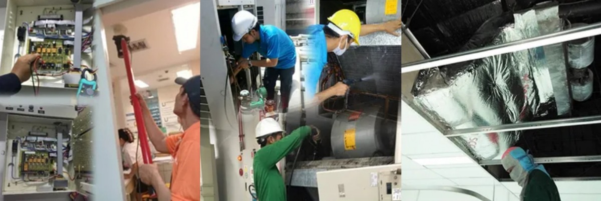 รับเหมางานซ่อมแอร์ติดตั้งแอร์โรงงาน