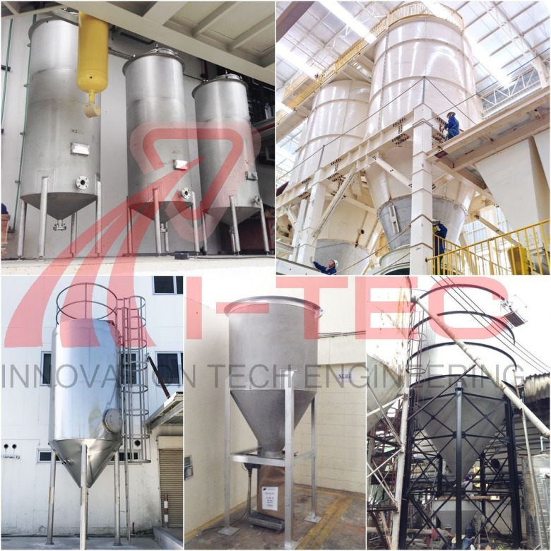 Manufacturers equipped with silo tanks.