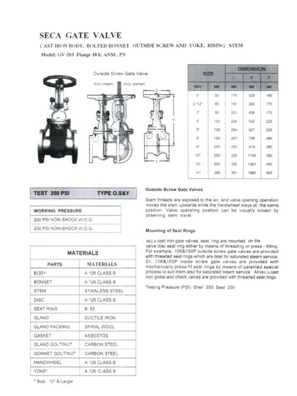 gate valve