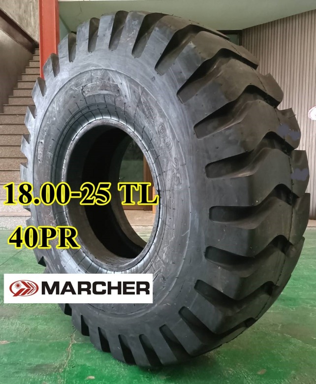 18-25 40PR TL ยี่ห้อ Marcher ยางรถเครน 18-25 40PR TL ยี่ห้อ Marcher ยางรถเครน
