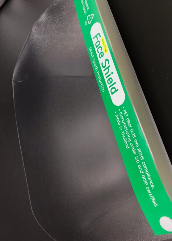 แผ่น PET ใสพลาสติกสำหรับทำ Face Shield