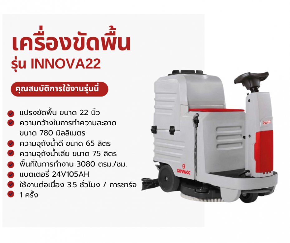 เครื่องขัดพื้นรุ่น innova22