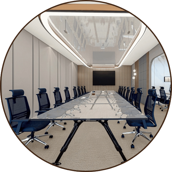 จัดวางผังตั้งแต่ห้องประชุม