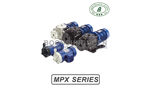 ปั๊มสูบเคมีแบบขับเคลื่อนด้วยแม่เหล็ก MPX