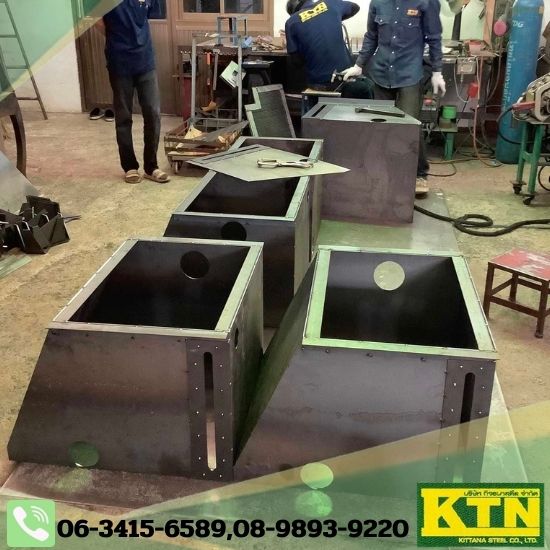 งานตัด ม้วนแผ่นเหล็กด้วยเครื่อง CNC และเชื่อมประกอบชิ้นงาน