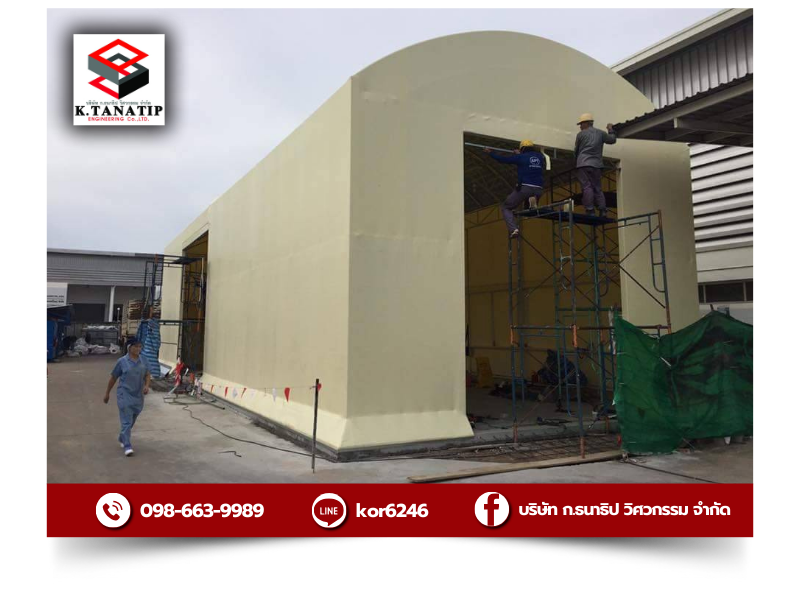 รับสร้างเต็นท์ผ้าใบคลังสินค้า