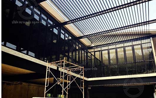 งานประตู-หน้าต่าง เกล็ดอลูมิเนียมติดตาย 