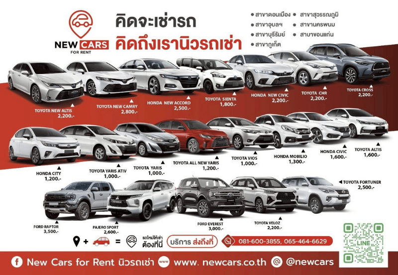 รถเช่า บริการส่งถึงที่