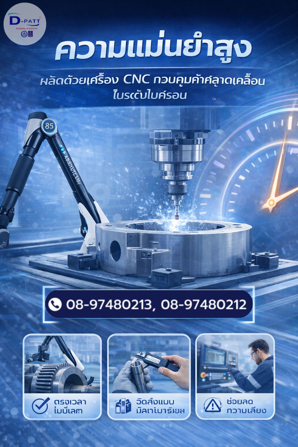 ซ่อมชิ้นส่วนอะไหล่เครื่องจักรขนาดใหญ่ ระยอง