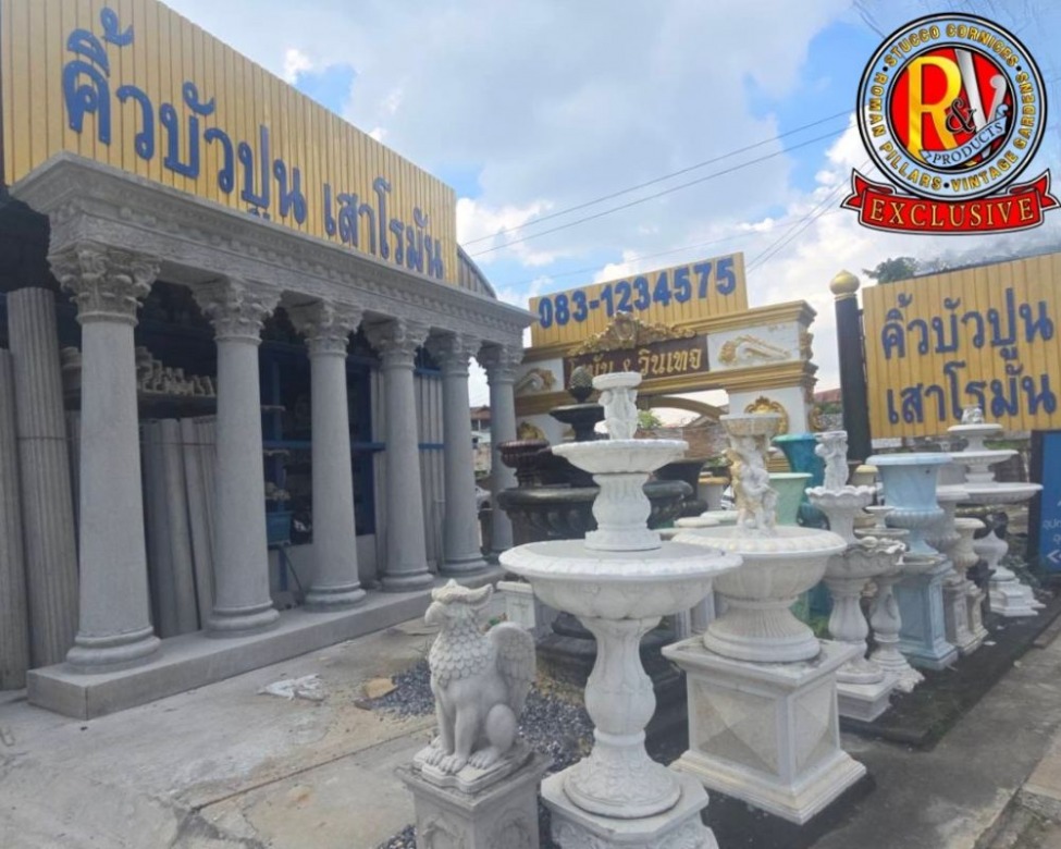 จำหน่ายเสาโรมันบัวปูนปั้น
