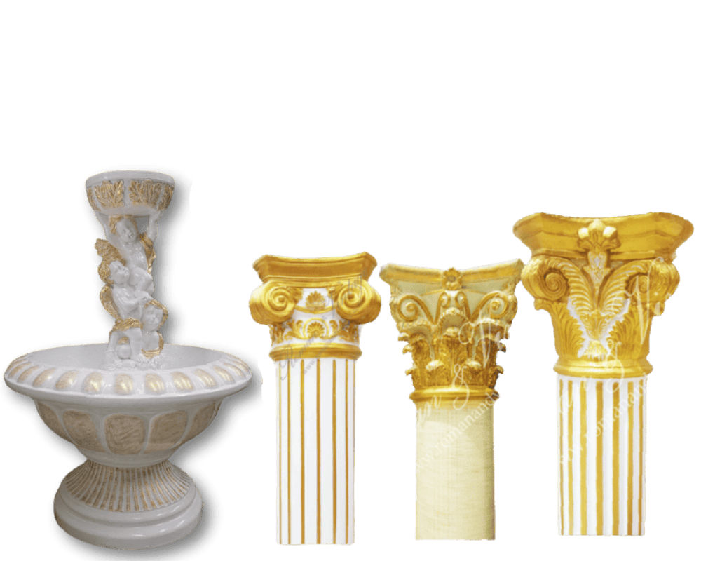 รับผลิตบัวปูนปั้น