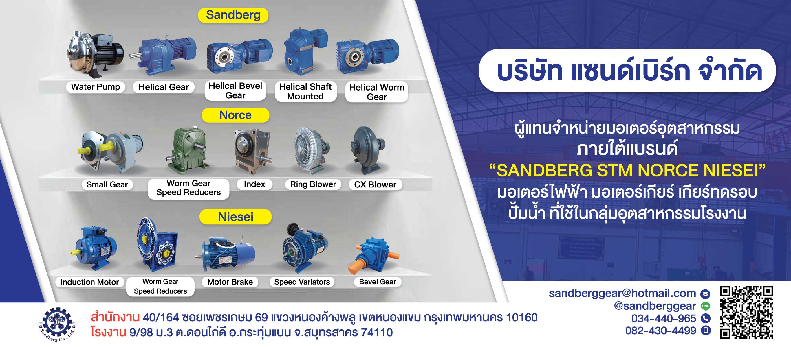 จำหน่ายมอเตอร์อุตสาหกรรมมอเตอร์โรงงาน