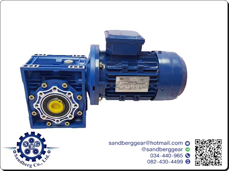 มอเตอร์วอร์มเกียร์ NIESEI Worm gear speed reducer with motor มอเตอร์วอร์มเกียร์ NIESEI Worm gear speed reducer with motor