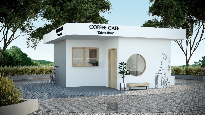 ออกแบบร้านกาแฟ แนวมินิมอล