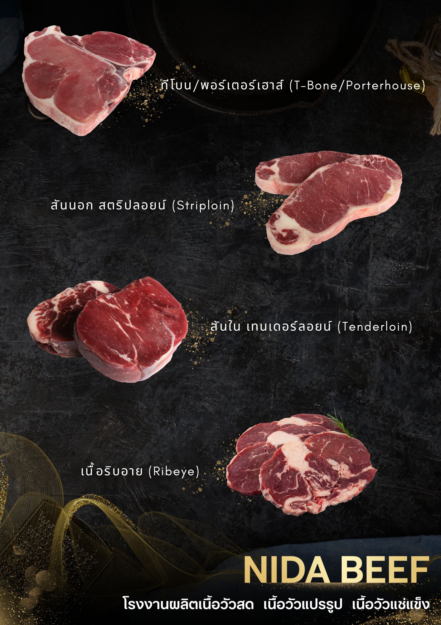 เนื้อสเต็กราคาโรงงาน