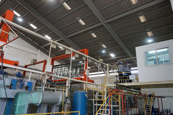 ไลน์ชุบซิงค์อัตโนมัติ (Zinc rack automatic line)