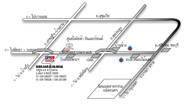 ภาพแผนที่ให้เช่าเครนชลบุรี-เอส พี เค เครน ชลบุรี_0